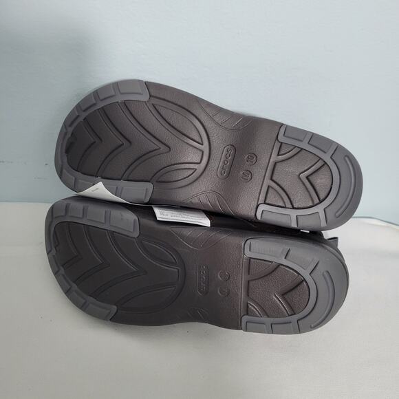 Crocs Men Yukon Fisherman Sandals In Brown Faux Leather Size 10 NEW 12426-2835 main image 7